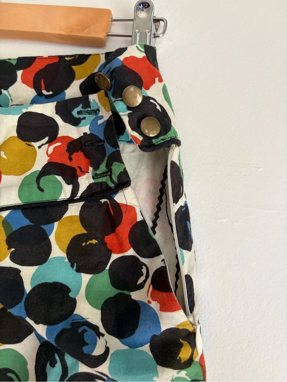 Edme & Esyllte 100% Cotton Dot Print A Line Skirt Size 8